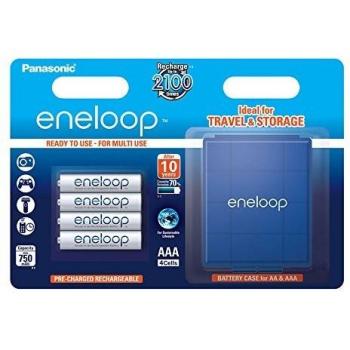 Panasonic eneloop Micro Akku 4 Stück mit Akkubox