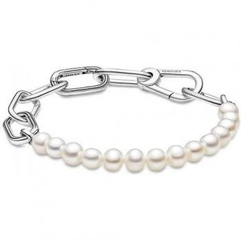 Pulsera Pandora ME Eslabones de plata y perlas