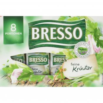 Frischer Brotaufstrich mit Kräutern von BRESSO, im 8er Pack zu je 120g