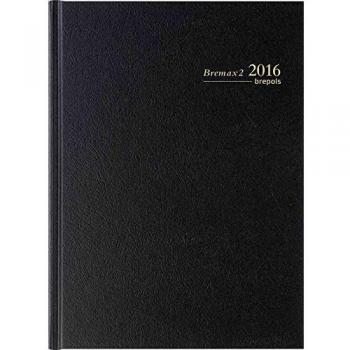 Agenda journalier bremax 2 2 pages/jour noir