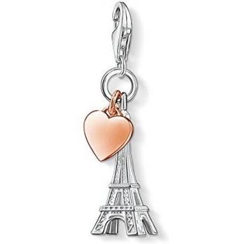 Thomas Sabo Charm Eiffelturm mit Herz aus 925er Silber
