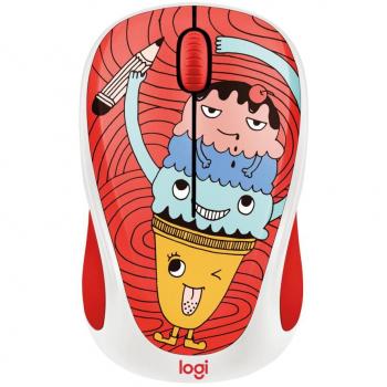 Logitech M238 Ratón Inalámbrico Doodle Collection Triple Scoop