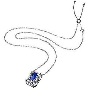 Colgante Swarovski Chroma azul con baño de rodio 5600625