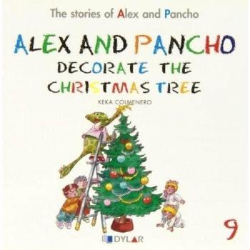 Alex and Pancho decorate the Christmas tree