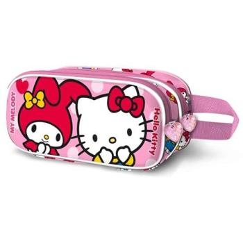 3D Hello Kitty Etui in Roze – Tweeledig & Unisex