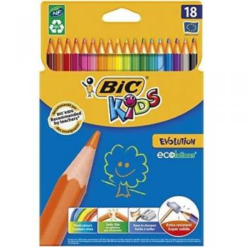Bic RDC0 Evolution Crayons – Pack 14 + 4, boîte cartonnée