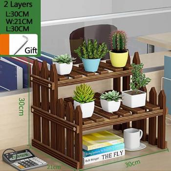 Outdoor Wooden Planter Rack