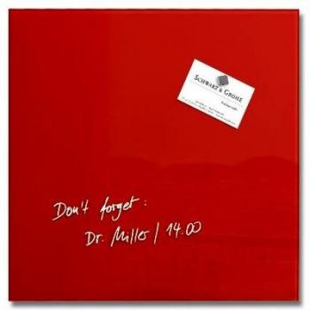 SIGEL GL159 Verre Magnétique 30x30cm Rouge