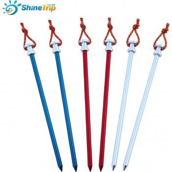 Aluminum Tent Pegs 23cm with Rope