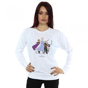 Icy Majesty: Disney Frozen II Group Sweatshirt – S/White