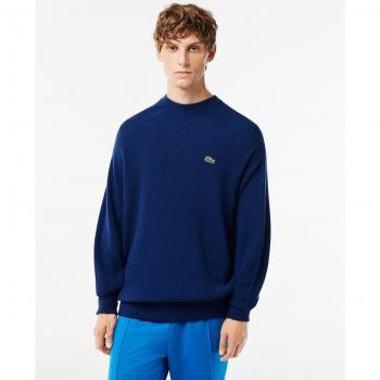 Jersey cuello redondo Fit Relax en lana de hombre