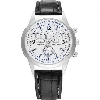 YAZOLE Neue Herren Armbanduhr mit empfindlichem Zifferblatt und leuchtenden Zeigern 271