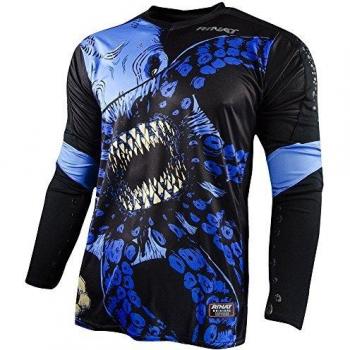 Schwarz‑Blaues Rinat Torwarttrikot in Größe L – Erwachsene Version
