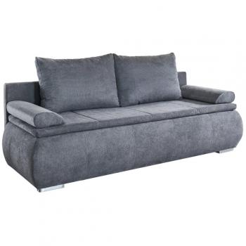 Sun Garden Lenon Sofa – Graues Stoffbett mit Schlaffunktion und Bettkasten