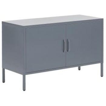 Beliani Metallschrank Uria 100 x 40 x 65 cm für Wohnzimmer und Büro