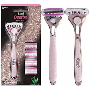 Wilkinson Sword Quattro for Women Razor with 5 Blade Refills
