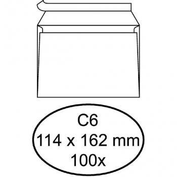 Quantore selbstklebende C6 Briefumschläge 114x162mm 100 Stück