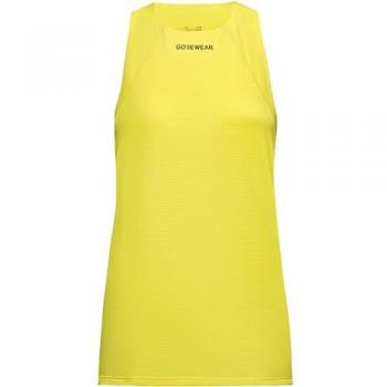 Estilo Atlántico: Camiseta sin mangas Gorewear Contest 2.0 Amarillo Neón Mujer L