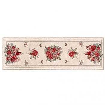 Runner di Natale: Tovaglia 40x130 Bouquet Candela