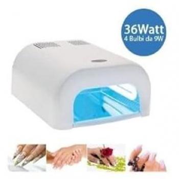 Fornetto per Ricostruzione Unghie UV 36W 4 Bulbi