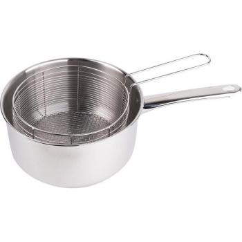 Set “Silver” de Freidora San Ignacio – Cazo y Cesta en Acero Inoxidable Plateado