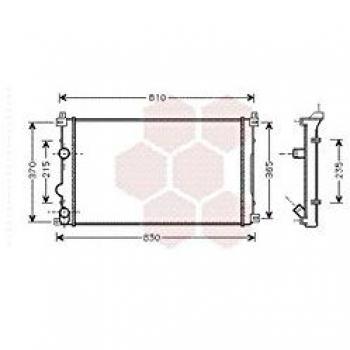 Radiateur du moteur VAN WEZEL 43002322