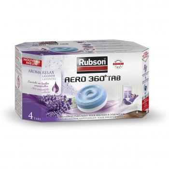 Rubson AERO 360° recharges en tabs parfum lavande relaxante, recharges pour absorbeur d'humidité