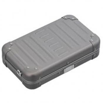Aleon, Handtasche, Aluminium Vanity Case 7,5, Braun
