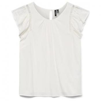 Vero Moda Regular Fit Bluse 'BELLA' in Weiß, Größe L