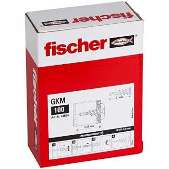 Fischer GKM Metal Plaster Screw Box TU Transparent