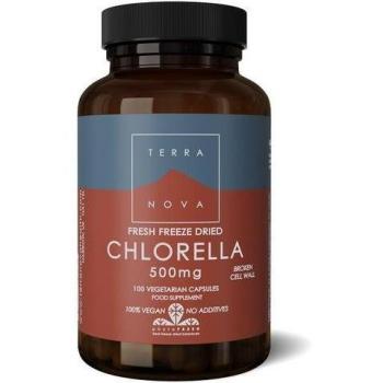 Terranova Chlorella 500 mg 100 plantaardige capsules