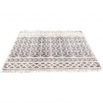 TOM TAILOR HOME Wolle Teppich Colored Macrame, handgewebt mit Fransen