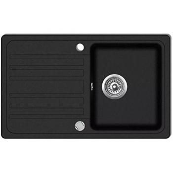 Granite Kitchen Sink Single Basin Reversible Drainer Black