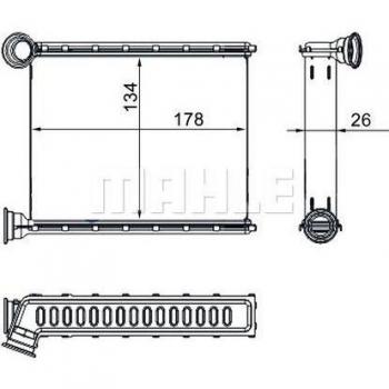 Radiateur MAHLE HEATER AH 272 000S – Clio 4