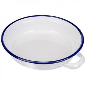 21 × 5 × 25 cm Stainless Egg Plate – White