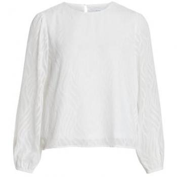 Vila Bluse mit Rundhals VIMIKA L/S TOP