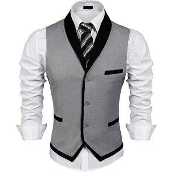 Col en V Gilet Homme Élégant