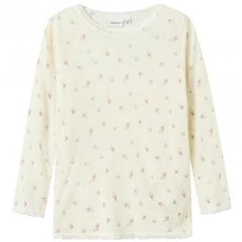 Wang Needle 3-Year-Old Mini Long Sleeve T-Shirt: Snow White Small Flowers