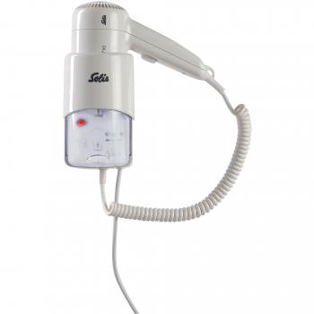 Solis Komfort-Wandhaartrockner 1200 W, Multi‑Stufen‑Gebläse, Elektrorasierer‑Anschluss (Weiß)
