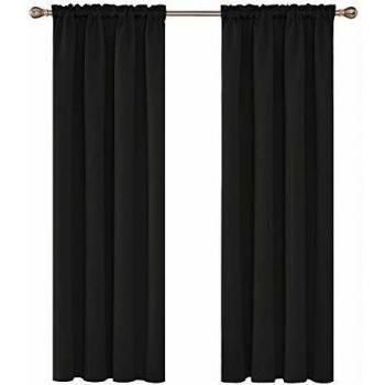 Déco Salon Moderne : Rideaux Thermiques Noir (2)
