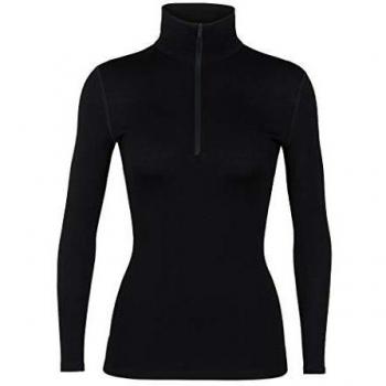 Icebreaker Women's 260 Tech Long Sleeve Half Zip Black S