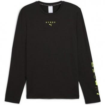 Puma T-Shirt Long Sleeve Uomo M Nero HYROX Cloudspun