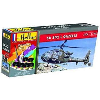 Kit maquette hélicoptère HELLER SA 342 Gazelle 1/50