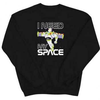 Lightyear Buzz “I Need Space” Graphic Sweatshirt – Black, Medium