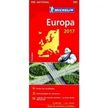 MAPA MICHELIN NATIONAL EUROPA 2017