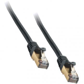 V7 3 m Cat5e Schirmnetzwerkabel, grau, RJ‑45‑Stecker‑an‑Stecker