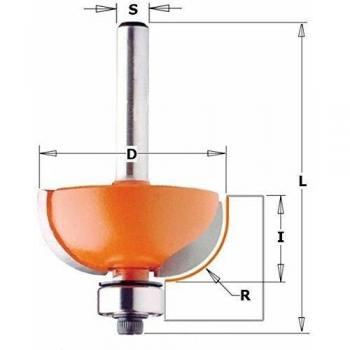 Fresa Doppio Raggio Convesso HWM S=12 D=50.8 R14.3/35 Destra