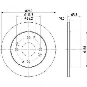 Disco freno HELLA 8DD 355 112-011