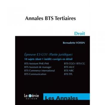 Droit E3-U31 (Partie Juridique) Bts Tertiaires