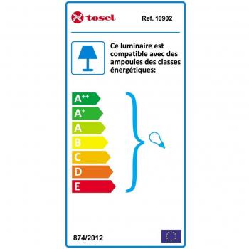 Luminaire intérieur TOSEL Suspension 32x75cm Noir